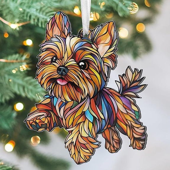FLAGWIX Yorkie Christmas Ornament Dog Lover Gift