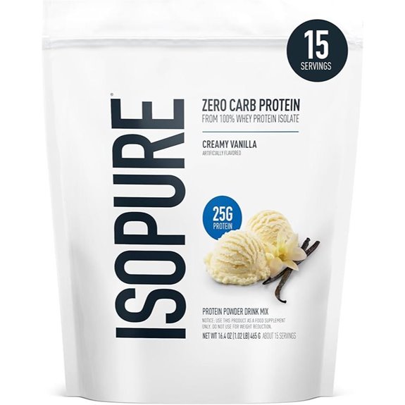 Isopure Zero Carb Vanilla Whey Protein Powder