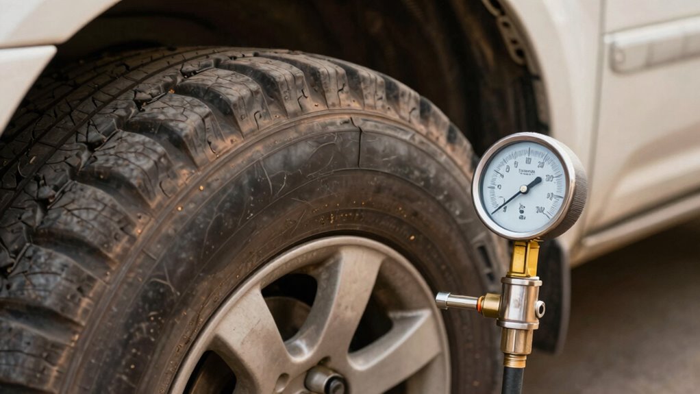 adjust tire pressure regularly