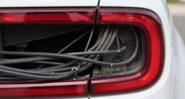 avoid rattling rear cable