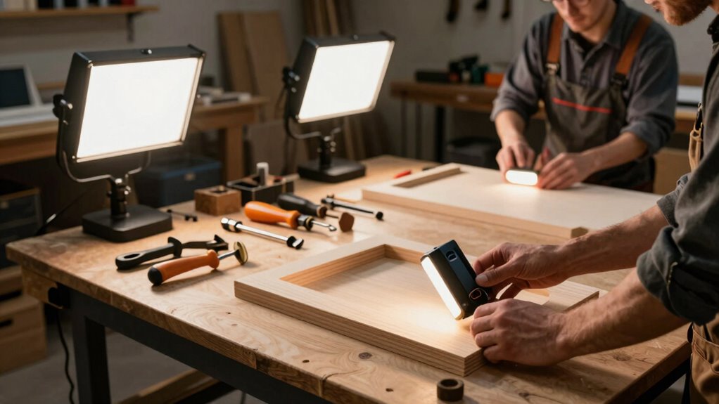 optimal workspace lighting setup