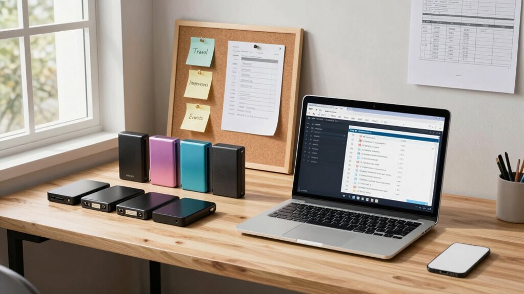 organized footage with backups