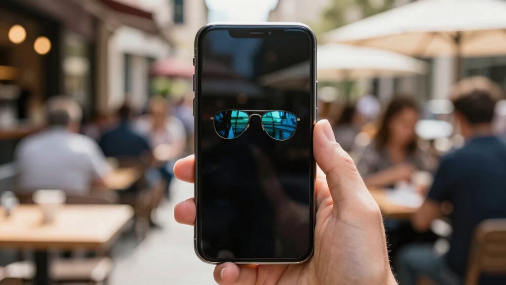 polarized lenses darken screens