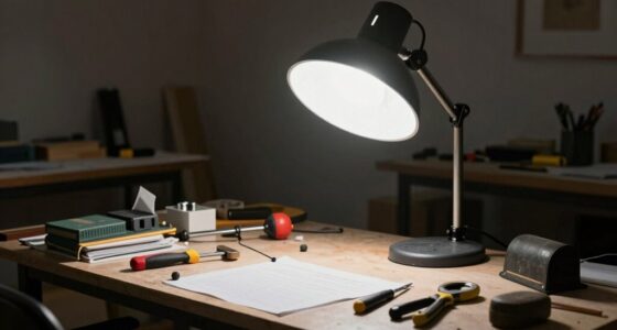 poor work light placement