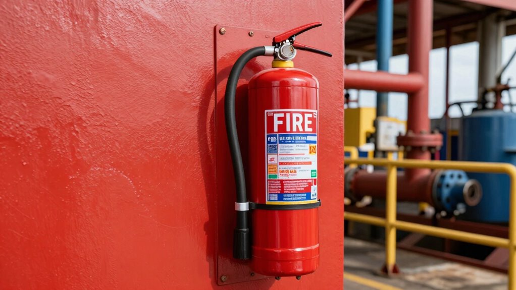 proper rig extinguisher mounting