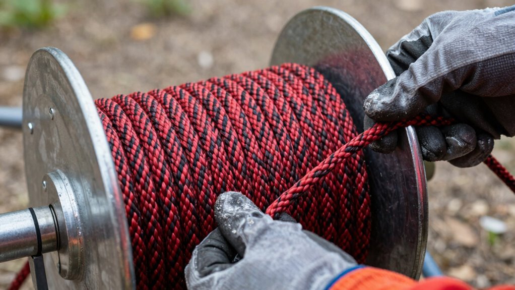 proper winch rope spooling