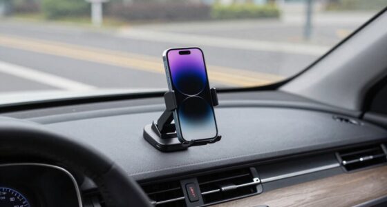 safe phone mount placement