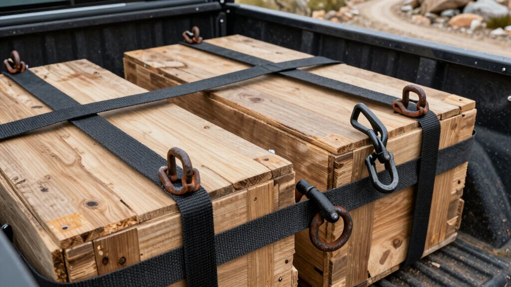 secure balanced cargo tie downs