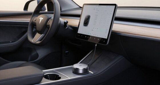 streamlined in car technology setup
