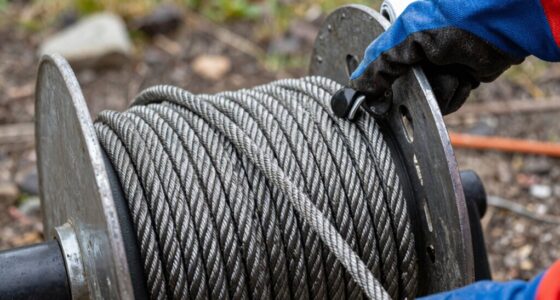 tightening winch rope safely