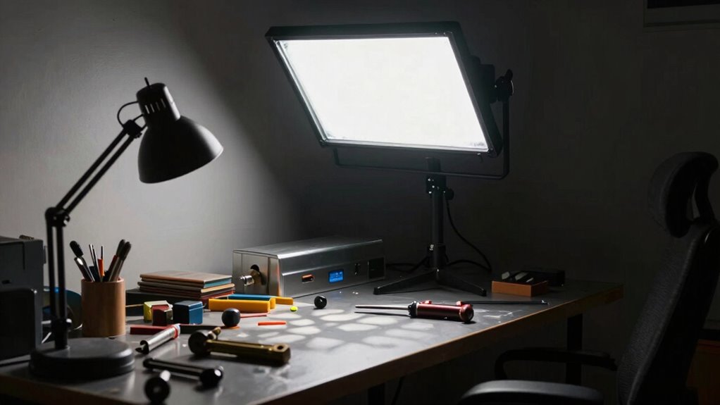 work light placement errors