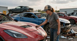 When A Tornado Destroyed 100 Brand New Corvettes, This Salvage Yard Got To Work