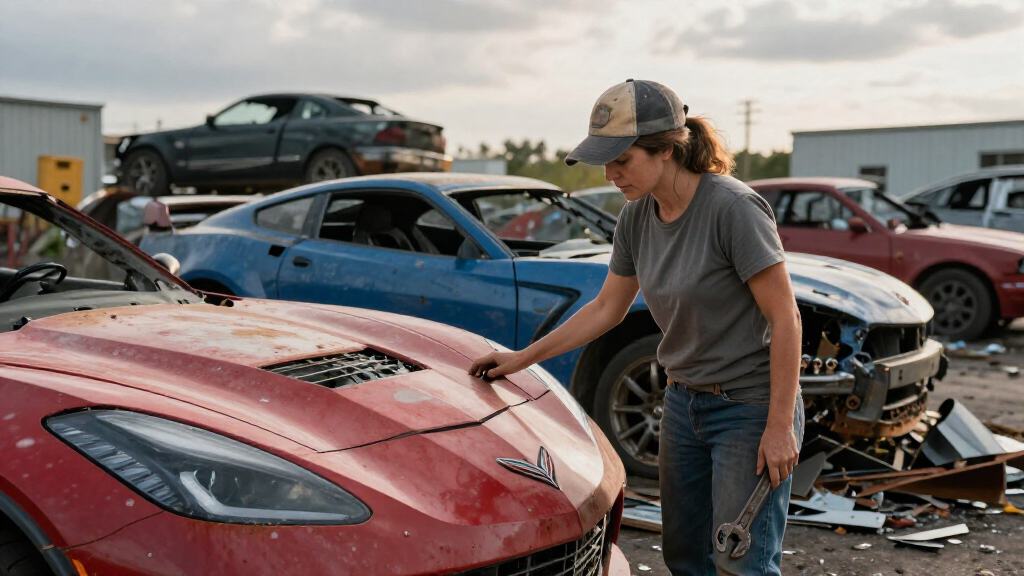 When A Tornado Destroyed 100 Brand New Corvettes, This Salvage Yard Got To Work