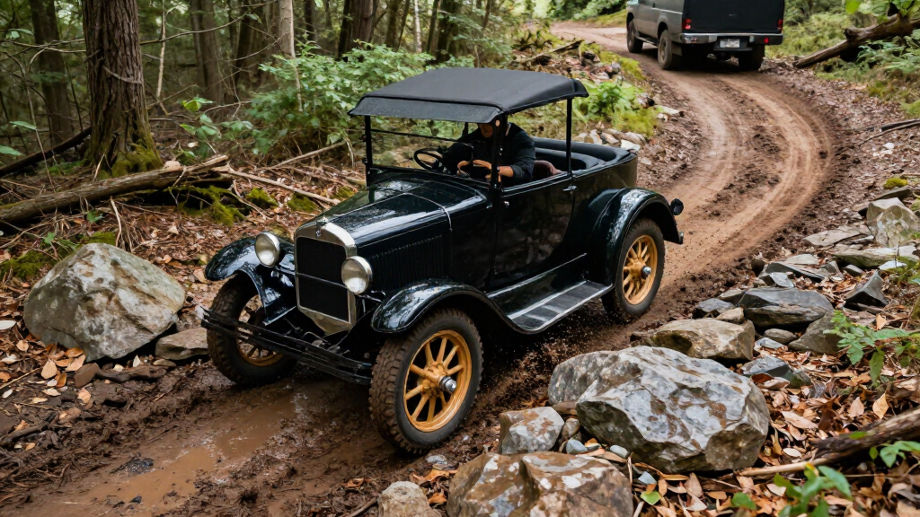 1928 Ford Model A Unfazed By Off-Road Course Made For Modern Trucks