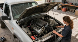 Gigantic 102.4L Engine Requires An Entire Pickup Truck To Start It