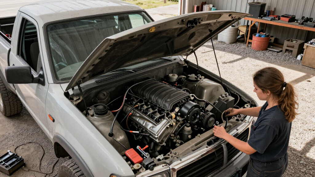 Gigantic 102.4L Engine Requires An Entire Pickup Truck To Start It