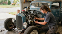 This Hot Rod Ford Sat For 10 Years. A Lawnmower Carburetor Got The V8 Running Again