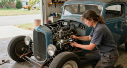 This Hot Rod Ford Sat For 10 Years. A Lawnmower Carburetor Got The V8 Running Again