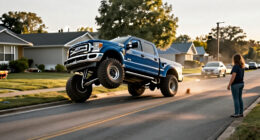 Watch This Goofy Ford Super Duty Bro Truck Roll Over In A Normal Turn