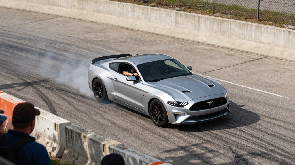 We Drifted The 2026 Ford Mustang RTR. Its Old-School Handbrake Is The Star