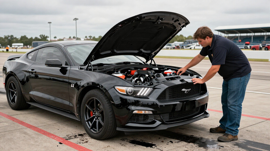 Wrench Left In Mustang’s Engine Bay Causes 200-MPH Drag Racing Crash